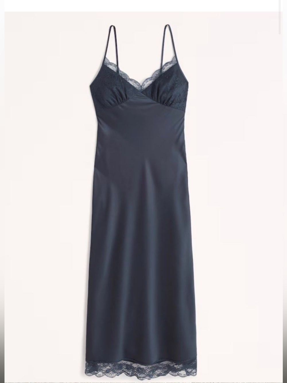Abercrombie & Fitch Navy Lace Slip Dress Small Petite SP